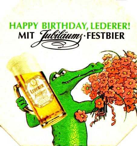 nürnberg n-by lederer 8eck 1a (195-happy birthday)